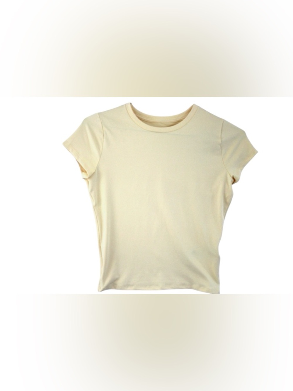 Hollister Butter Yellow Baby Tee Size XS